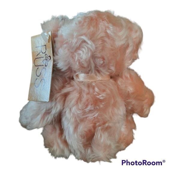 Russ Berries Pink Isabella Plush 8" Stuffed Animal Bears ribbon corduroy paws - Picture 4 of 7